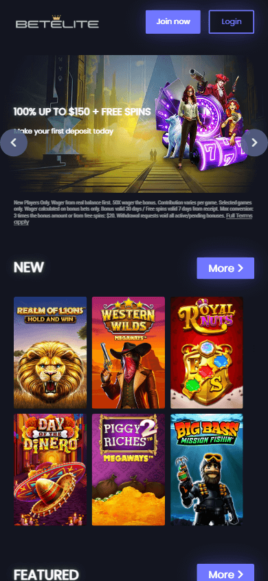 BetElite Casino Mobile screenshot
